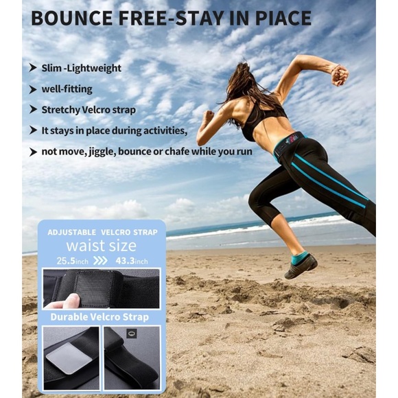 NEW Running Hydration Belt Fanny Pack with Water Bottle - Picture 4 of 16